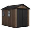 Keter casetta da giardino in resina APEX 759/975 SIGNATURE WALNUT - DOPPIA OPZIONE MONTAGGIO