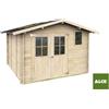 Alce Casetta da giardino in legno Elena Express 300x300 cm Porta Doppia Finestrata + Finestra