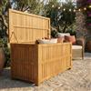 MIlani Home baule porta cuscini da giardino in legno massiccio di acacia