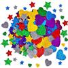 MOLIMOLI 300 Stickers Bambini Glitterati in Gomma Eva con Stelline Adesive Oro e paiette per Decorazioni e Lavoretti Creativi