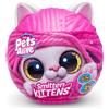 Zuru | Gatto interattivo di peluche Smitten Kittens - 3+ anni - Reagisce con i suoni - Amico coccolone
