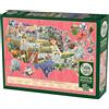 Cobble Hill Puzzle da 1000 pezzi "Fiori: simboli degli Stati americani" 113527 - Cobble Hill