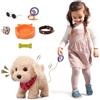 JMXZ Azomor: cagnolino giocattolo interattivo e realistico, che abbaia e fa la rotola, per bambini