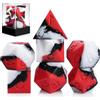 OEM Dadi per giochi di ruolo - Set da tavolo - Silicone - 7 pezzi - Nero, bianco, rosso
