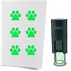 OEM Timbro - Rotondo - 10 mm - Verde - Cartuccia d'inchiostro interna