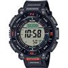 Casio Serie PRG340 | Pro Trek | Resistenza all'acqua 100 metri | Bussola | Alt/Baro-Thermo | Energia solare resistente | Cronometro 1-100 SEC | Timer conto alla rovescia | Ora mondiale, Nero,