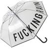 Fisura OMBRELLO TRASPARENTE 'FUCKING RAIN' FISURA