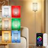 CaalLogt Lampada da terra a LED dimmerabile, moderna lampada da terra in cristallo, lampada da terra per soggiorno, camera da letto, studio, ufficio, divano