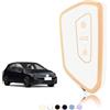 TOOMUME Cover Chiave, Guscio Chiave Adatto per Volkswagen VW Golf 8 MK8 per Cupra Born Formentor Seat Leon MK4 Ateca Tarraco Skoda Octavia Atlas, Custodia Chiavi Telecomando Copri Chiavi - Smart Key