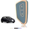 TOOMUME Cover Chiave, Guscio Chiave Adatto per Volkswagen VW Golf 8 MK8 per Cupra Born Formentor Seat Leon MK4 Ateca Tarraco Skoda Octavia Atlas, Custodia Chiavi Telecomando Copri Chiavi - Smart Key