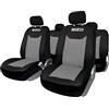Sparco SPC1016GR Set Coprisedili per Auto, 11 Pezzi, BK, Grigio/Nero