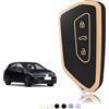 TOOMUME Cover Chiave, Guscio Chiave Adatto per Volkswagen VW Golf 8 MK8 per Cupra Born Formentor Seat Leon MK4 Ateca Tarraco Skoda Octavia Atlas, Custodia Chiavi Telecomando Copri Chiavi - Smart Key
