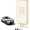 TOOMUME Cover Chiave, Guscio Chiave Carta Adatto per Renault Scenic 4 Megane Talisman Koleos Kadjar Clio Captur Espace Zoe Arkana Dacia Duster, Custodia Chiavi Telecomando Copri Chiavi - Smart Key