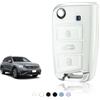 TOOMUME Cover Chiave, Guscio Chiave Adatto per VW Golf 7 Mk7 Polo Jetta Tiguan Touran Seat Leon Fabia Ibiza Skoda Fabia Octavia Superb, Custodia Chiavi Telecomando Copri Chiavi - Flip Key