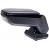 r. rati ARMSTER S ARMREST Compatibile con Peugeot 308 2007-2013 Pelle Artificiale Nera