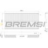 BREMSI Filtro, Aria abitacolo BREMSI FC0480