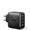 UGREEN Caricatore USB C GaN 65W, Alimentatore USB C, Caricabatterie USB 4 Porte, Compatibile iPhone 14/13/12/11, iPad Pro/Air/Mini, MacBook Pro/Air, Galaxy S23/S22/S21, Google Pixel, Steam Deck