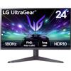 LG UltraGear™ FHD 180Hz 24 Gaming Monitor, MBR, HDR 10, AMD FreeSync™, Dynamic Action Sync, proporzioni 16:9, nero