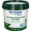 HEITMANN pure Detergente multiuso in polvere | Pulizia potente e senza aloni di superfici e pavimenti in tutta la casa | 300 g