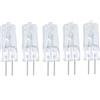 JZLBBC Lampadina Alogena G4 220V 10W Lampadine Alogene A Capsula Trasparente Lampada Alogena G4 220V 35W Dimmerabile Bianco Caldo,50 W,5Pc