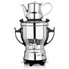 BEEM SAMOWAR 2030-3 l | Tea Maker Elettrico 2.200 W | Acciaio Inox, Contenitore per Acqua da 3 Litri, teiera da 1 litro | Adatta per Uso privato, alberghiero, gastronomico