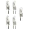 JZLBBC 5 Pezzi Lampadina Alogena 24V 35W 50W 75W 100W 150W 250W GY6.35 base a doppio ago Vetro Trasparente Lente Lampadine Capsula Bianco Caldo,50 W