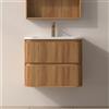 KAMALU Mobile bagno 60 cannettato con lavabo solid stone | KAM-ND60
