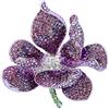 EVER FAITH Spilla da donna in cristallo austriaco fiore orchidea petalo