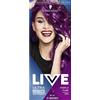 LIVE Schwarzkopf - Tinta per capelli Live Ultra Brights or Pastels, semi-permanente, colori vivaci, dura fino a 15 lavaggi, colore viola (094 purple punk)