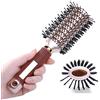 PERFEHAIR Spazzola ovale per capelli con sfiato per asciugatura, spazzola a doppia faccia con setole di cinghiale e nylon per capelli di media lunghezza corta