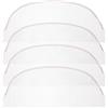 TOPPERFUN Rete in Pizzo per Parrucca Resistente, Base Traspirante 4 Pezzi | Retina Parrucca, Chiusura in Pizzo, Accessori Perce Frontal Wig, per Realizzazione di Parrucche