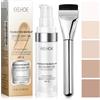 Beinup Fondotinta, 30 ml, fondotinta che cambia colore, per pelli mature con SPF15 e pennello, correttore lungo 24H, resistente all'umidità, impermeabile, schiarisce la pelle, il trucco della pelle