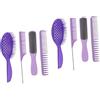 FRCOLOR 8pezzi Pettini Per Massaggio e Acconciatura Con Manico Ergonomico Perfetti Per Uso Domestico e Saloni Di Bellezza Stimolano Flusso Sanguigno e Rilassano e Corpo
