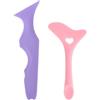 DEARBAG Confezione da 2 Stencil per Eyeliner in Silicone Eyeliner Rossetto Multifunzionale Strumento per Eyeliner Alato Stencil per Eyeliner per Principianti e Professionisti