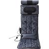 LZTET Comfier Materassino Massaggiante con Calore - Massaggiatore Shiatsu per Schiena con 20 Motori a Vibrazione, Cuscino Massaggiatore Shiatsu per Letto, per Collo e Schiena, Plushgrinding