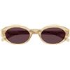 Saint Laurent Occhiali da Sole SL 567 007 Giallo/Viola Unisex 51/20/140