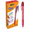 BIC Gel-ocity Illusion Penne Gel Cancellabili Punta Media (0,7 mm) - Rosse, Confezione Da 12