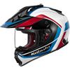 HONDA ITALIA Casco integrale off-road enduro Kabuto Geosys bianco/rosso/blu/nero tg. L - 08KABRHE001WL