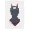 Arena Costume Arena Donna BIG LOGO Asphalt fluo red,