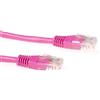 ACT Cavo patch ACT Pink da 3 metri U/UTP CAT5E con connettori RJ45