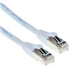 ACT Cavo patch SFTP CAT6A bianco da 2 metri, senza strappi, con connettori RJ45