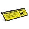 LogicKeyboard XL-Print Nero su Giallo incl.LL Tedesco (PC/Nero)