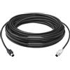 Logitech GROUP 15m Extender Cable cavo PS/2 6-p Mini-DIN Nero