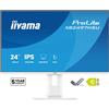 iiyama 24in White IPS Panel FHD,Eye comfort, HDMI,DispPort