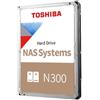 Toshiba N300 disco rigido interno 12 TB 7200 Giri/min 512 MB 3.5 Serial ATA III