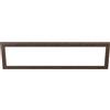 EGLO cornice decorativa in legno, accessorio per pannello Led Salobrena 120 x 30 cm, cornice rettangolare in legno marrone scuro