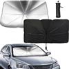 QEEROYO Ombrellone Parasole Auto, Parasole Parabrezza Auto, Pieghevole Copertura Parasole, Parasole Parabrezza Anteriore Per Auto, Auto Parabrezza Interno Parasole, Anti-UV Gladeshade per Automobile