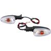 AIERDEYP Compatibile Con BMW Per R 1200 GS F 650 800 RK S HP2 K 1300 Indicatori Direzione Anteriori Posteriori Motociclette Frecce Moto(WHITE)