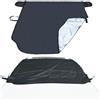AuFiiy Protezione Parabrezza, 158 * 125 CM Copertura Parabrezza Auto Invernale, Copri Parabrezza Anteriore Auto con Magneti, Auto Anti Antighiaccio e Antigelo Neve
