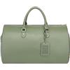 Modoker Borsone da donna convertibile in pelle con tracolla, borsone da viaggio 2 in 1 da appendere, Verde